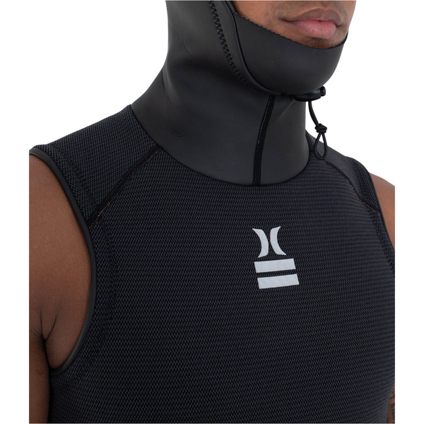 2025 Hurley Männer Plus 1.5mm Thermo-Kapuzenweste MSJ0011129 - Black